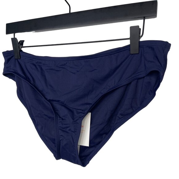 Andie Swim Bikini Bottom XL Navy Blue Solid Women’s Swimwear NWT - Picture 1 of 7